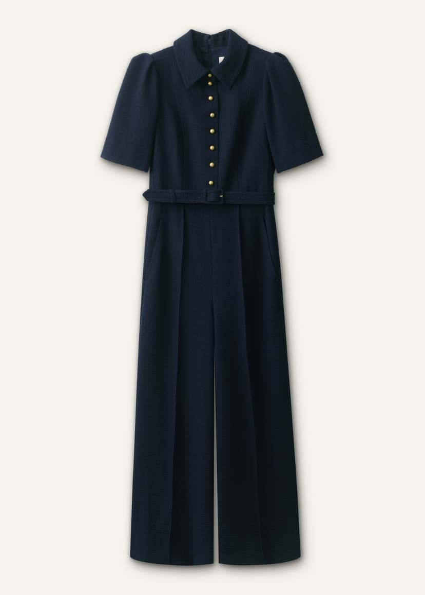 ME+EM Culotte Jumpsuit | Navy | Image 7