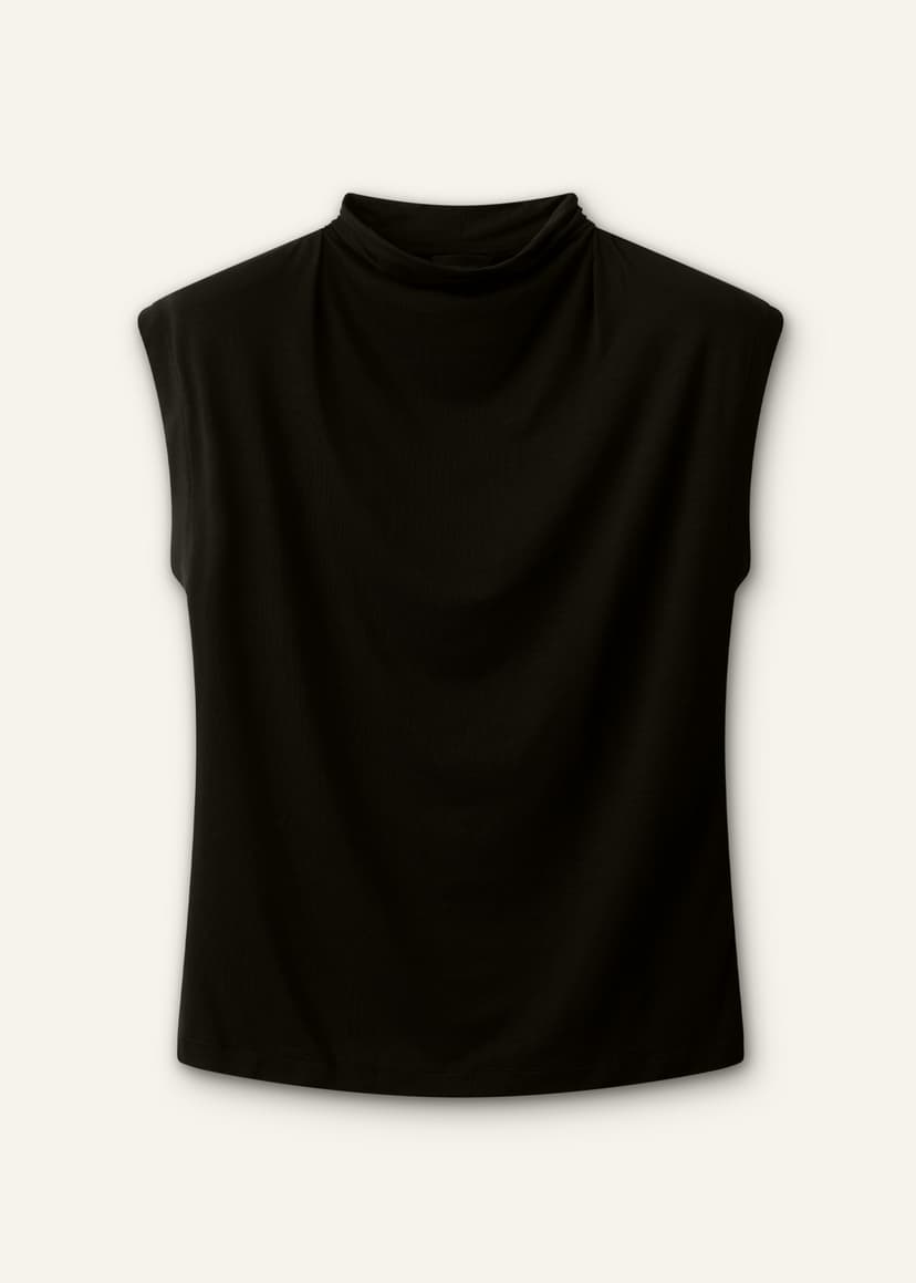 ME+EM Drape Sleeveless Top | Black | Image 7