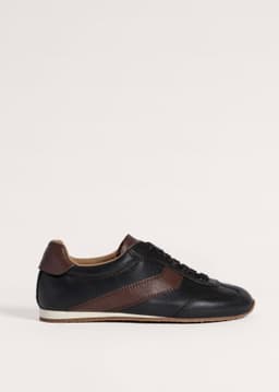 ME+EM Retro Runner Sneaker | Black/Brown | Image 1