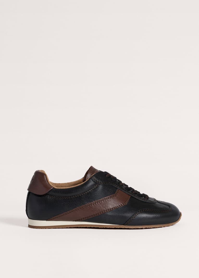 ME+EM Retro Runner Sneaker | Black/Brown | Image 1