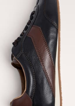 ME+EM Retro Runner Sneaker | Black/Brown | Image 5