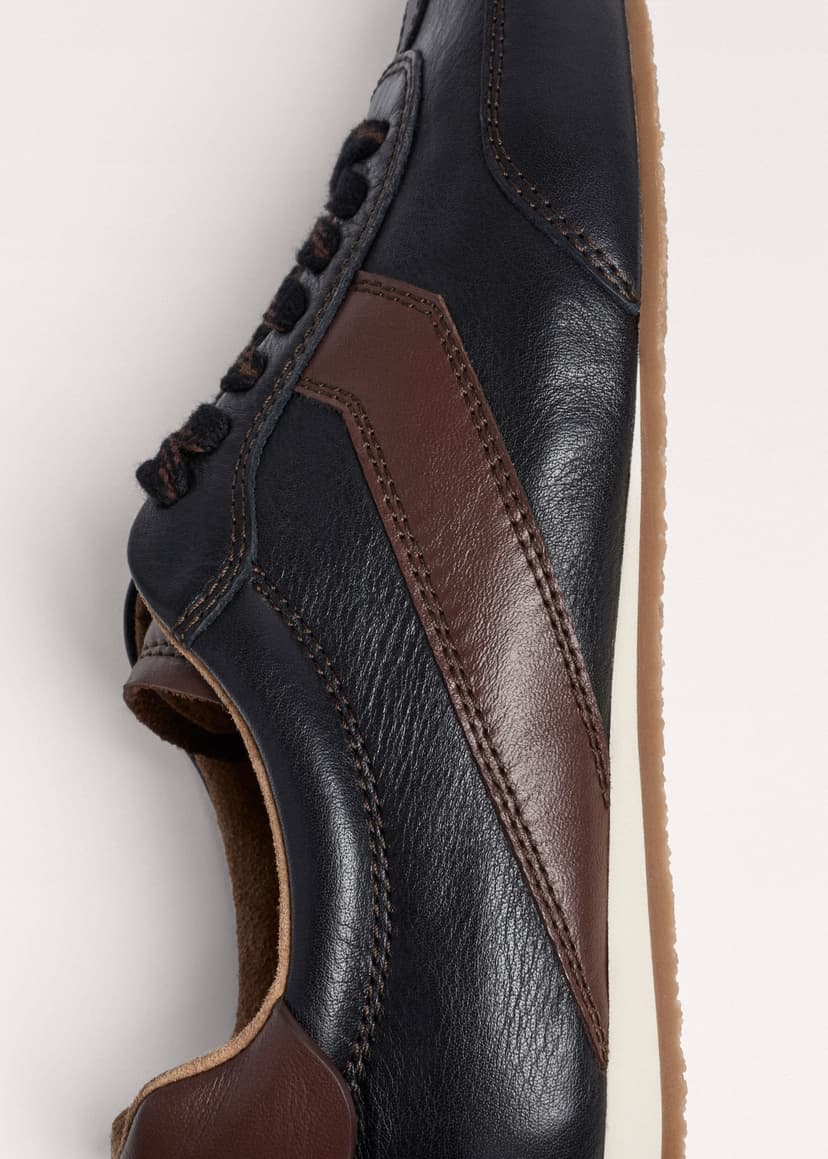 ME+EM Retro Runner Sneaker | Black/Brown | Image 5