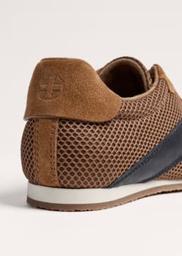 ME+EM Retro Runner Sneaker | Pecan Brown/Black | Image 5
