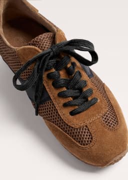 ME+EM Retro Runner Sneaker | Pecan Brown/Black | Image 2