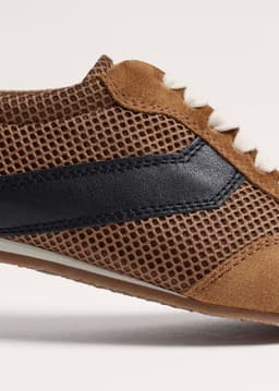 ME+EM Retro Runner Sneaker | Pecan Brown/Black | Image 7