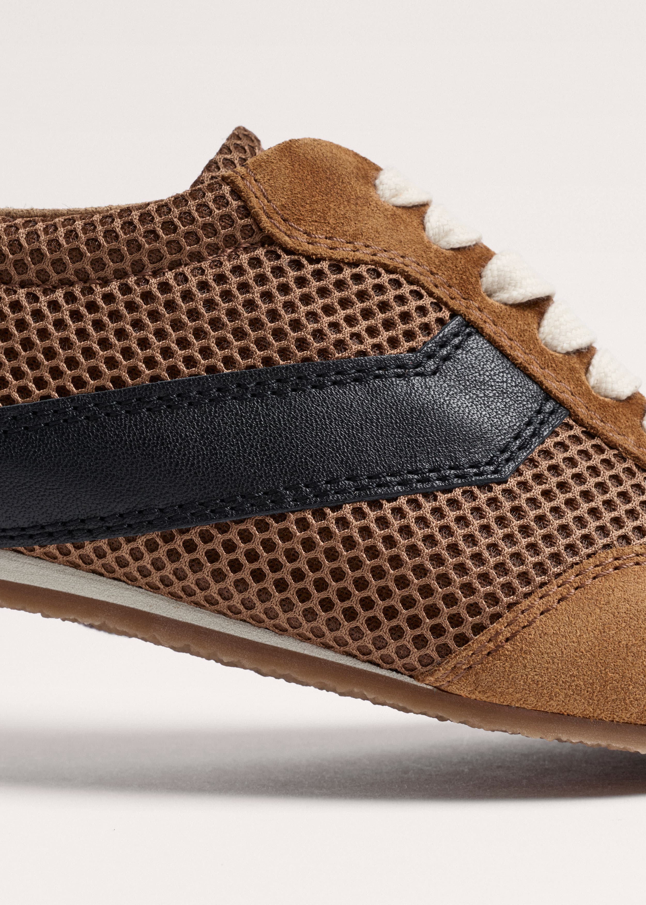 ME+EM Retro Runner Sneaker | Pecan Brown/Black | Image 7