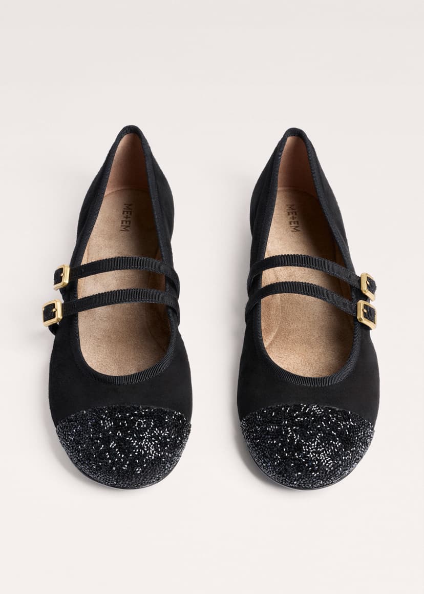 ME+EM AM-PM Ballet Flat | Black | Image 4