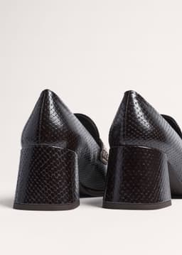 ME+EM Block Heel Loafer | Tan/Chocolate | Image 4