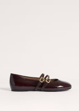 ME+EM Round Ballet Flat | Port Brown | Image 1
