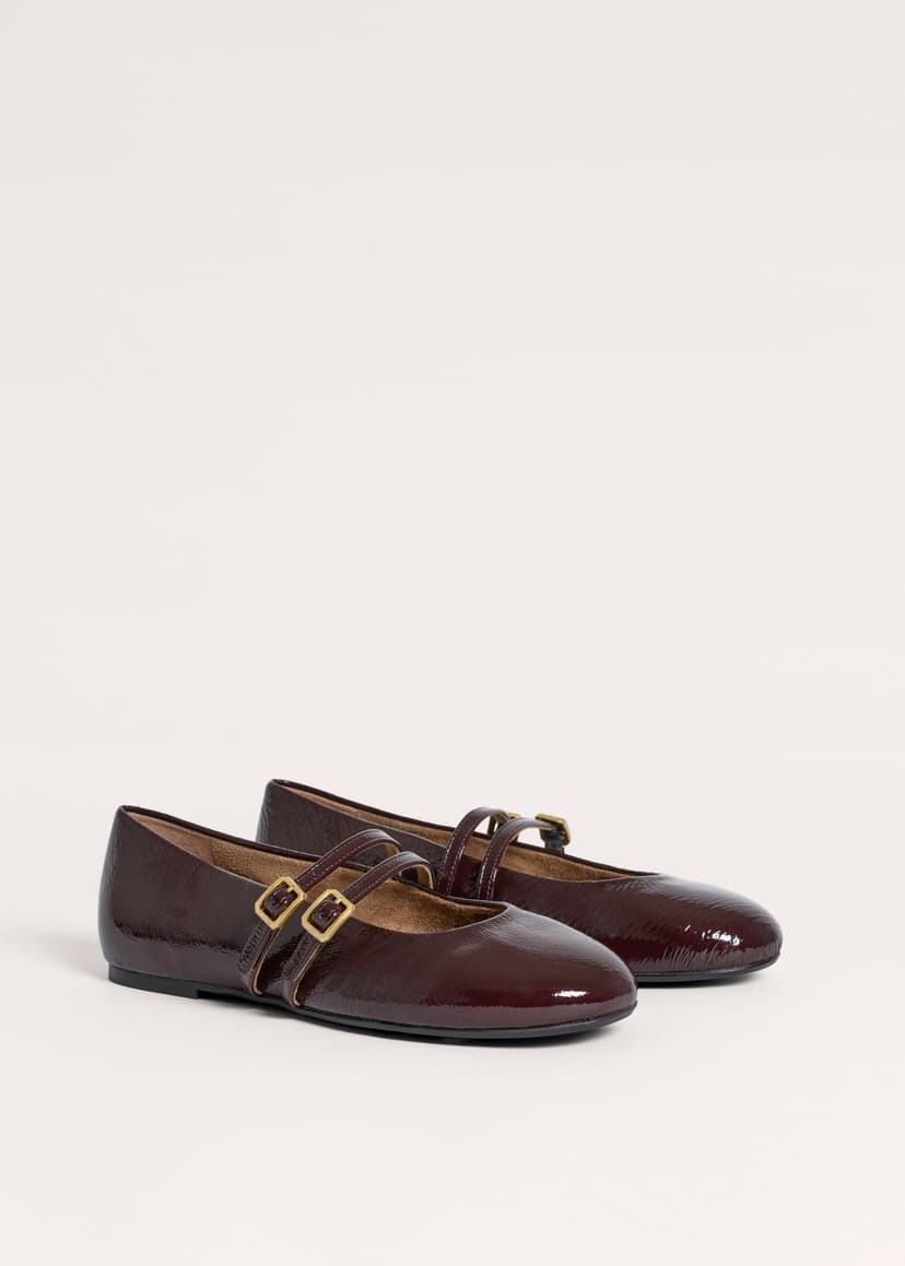 ME+EM Round Ballet Flat | Port Brown | Image 5