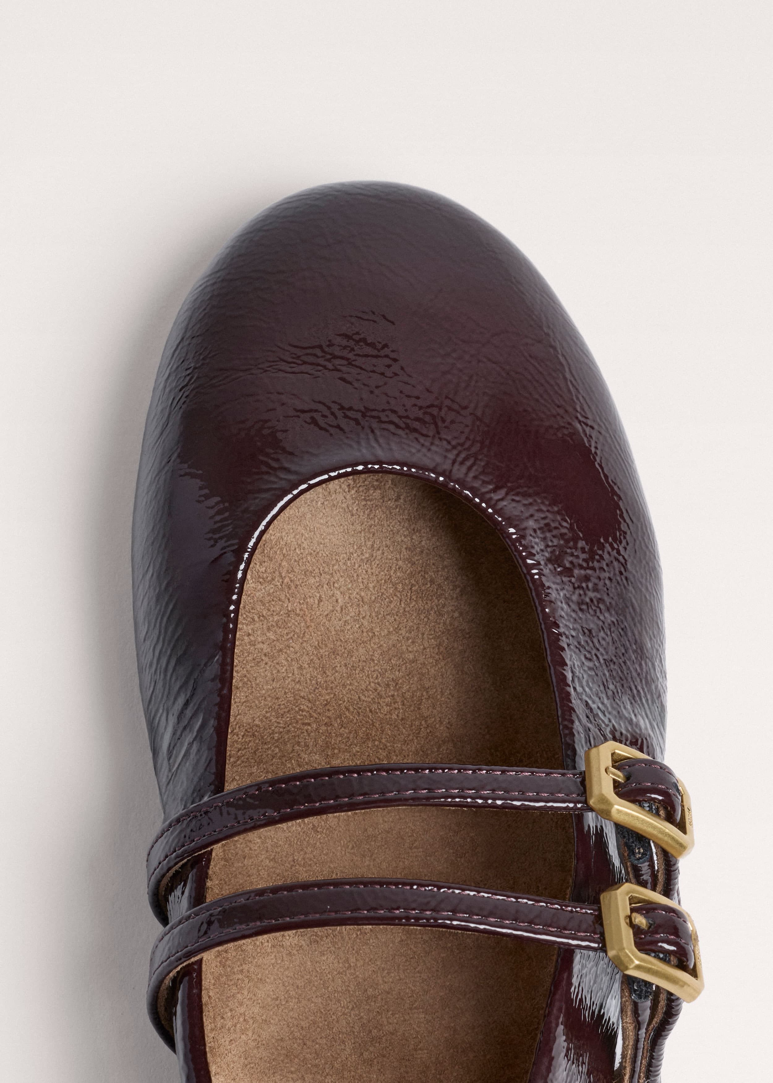 ME+EM Round Ballet Flat | Port Brown | Image 4