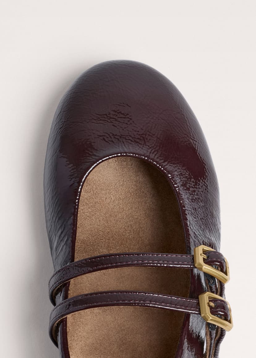 ME+EM Round Ballet Flat | Port Brown | Image 4