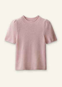 ME+EM Pouf Sleeve Knit Tee | Smoke Pink | Image 6