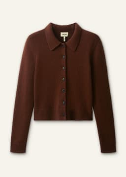 ME+EM Straight Cardigan | Pecan Brown | Image 7