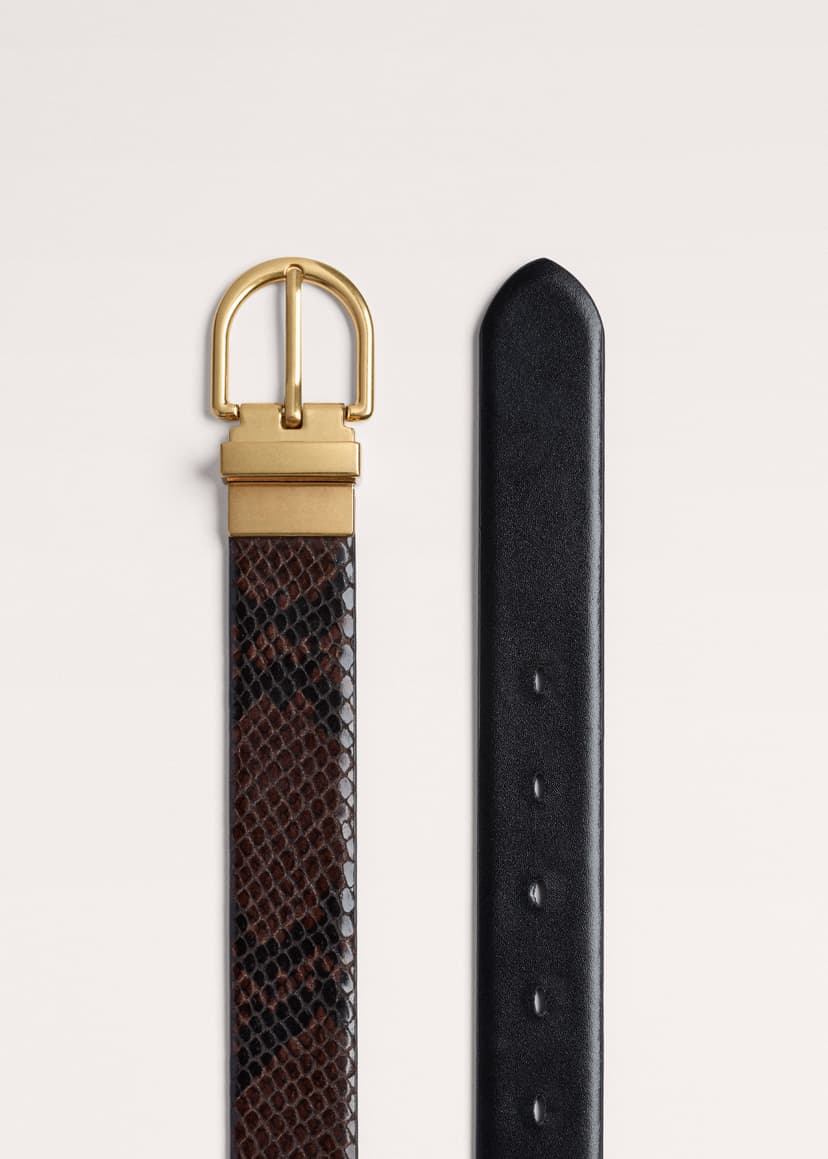 ME+EM Reversible Belt | Chocolate/Black | Image 2