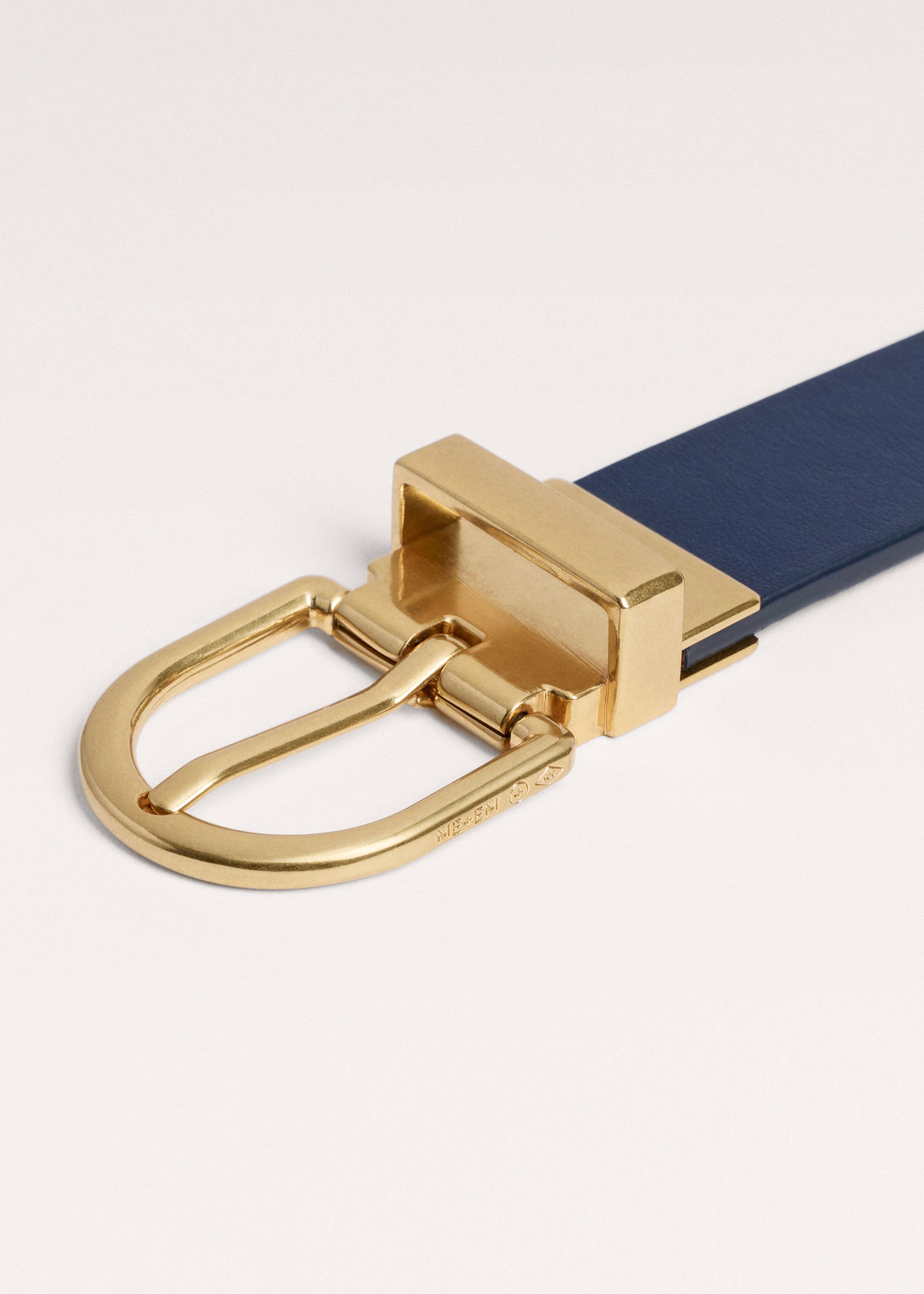ME+EM Reversible Belt | Navy/Pecan | Image 5