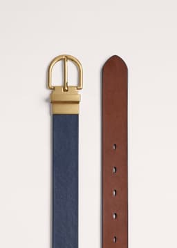 ME+EM Reversible Belt | Navy/Pecan | Image 2