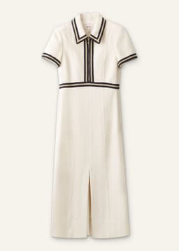 ME+EM Fit + Flare Midi Dress | Cream | Image 6