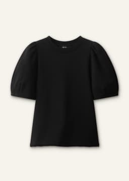 ME+EM Feminine Sleeve Tee | Black | Image 6