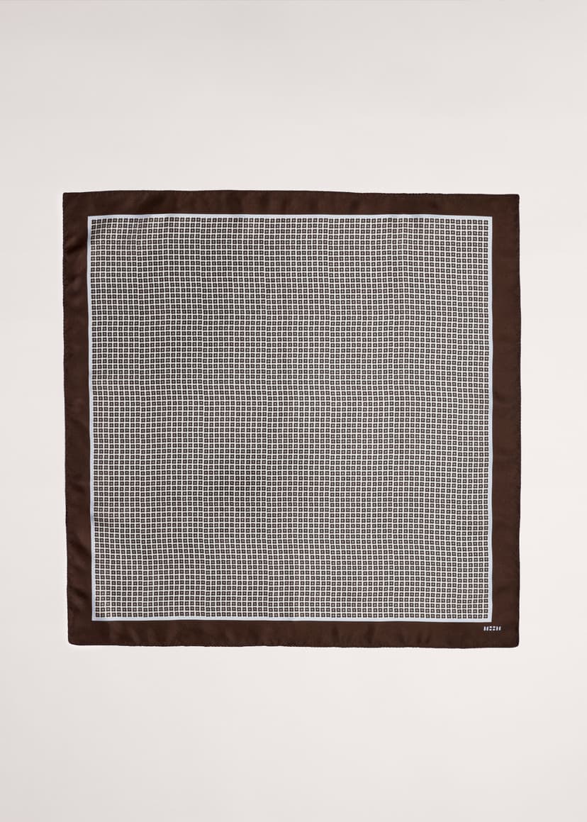 ME+EM Reversible Scarf | Chambray Blue/Dark Cocoa | Image 1