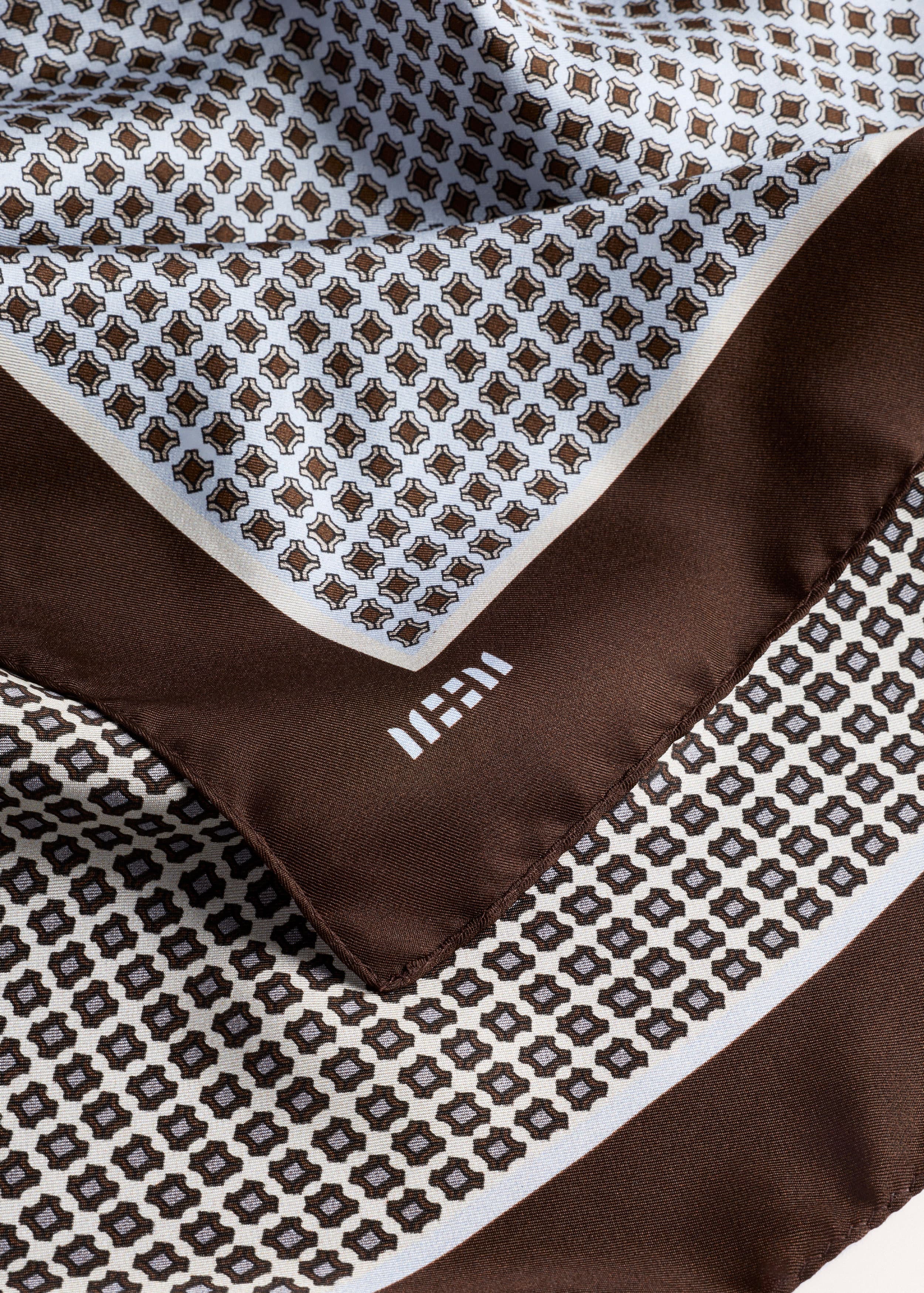 ME+EM Reversible Scarf | Chambray Blue/Dark Cocoa | Image 3
