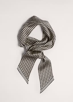 ME+EM Evening Scarf | Cream/Black | Image 4