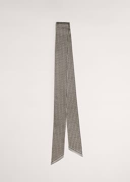 ME+EM Evening Scarf | Cream/Black | Image 1