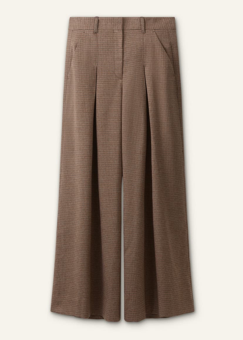 ME+EM Heritage Very Wide Pant | Pecan Brown Multi | Image 7