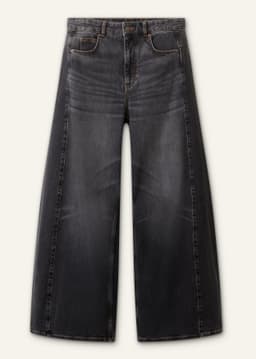 ME+EM Very Wide Taper Jean | Black Wash | Image 6