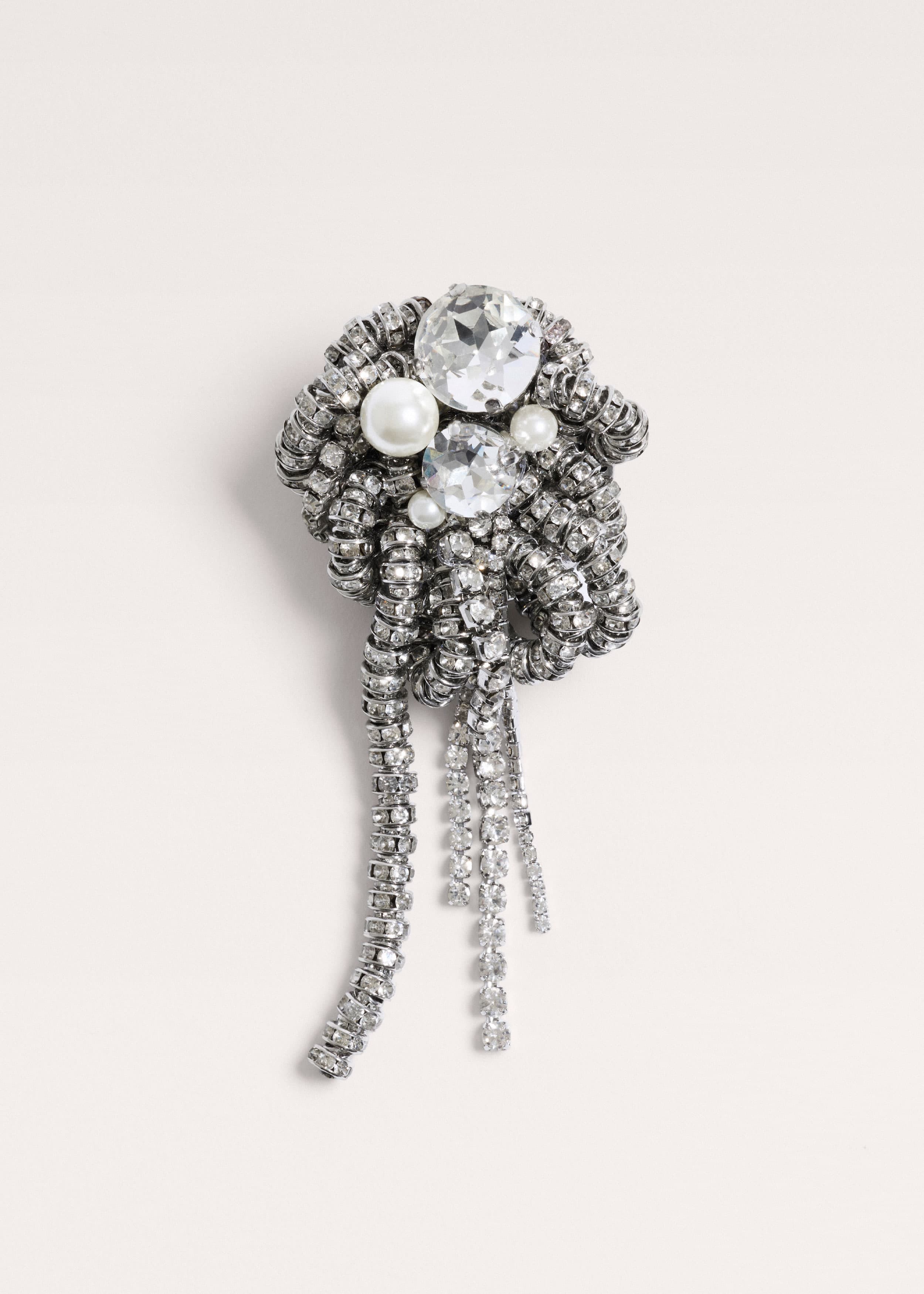 Crystal Knot Brooch