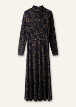 ME+EM Fit + Flare Maxi Dress | Navy Multi | Image 7