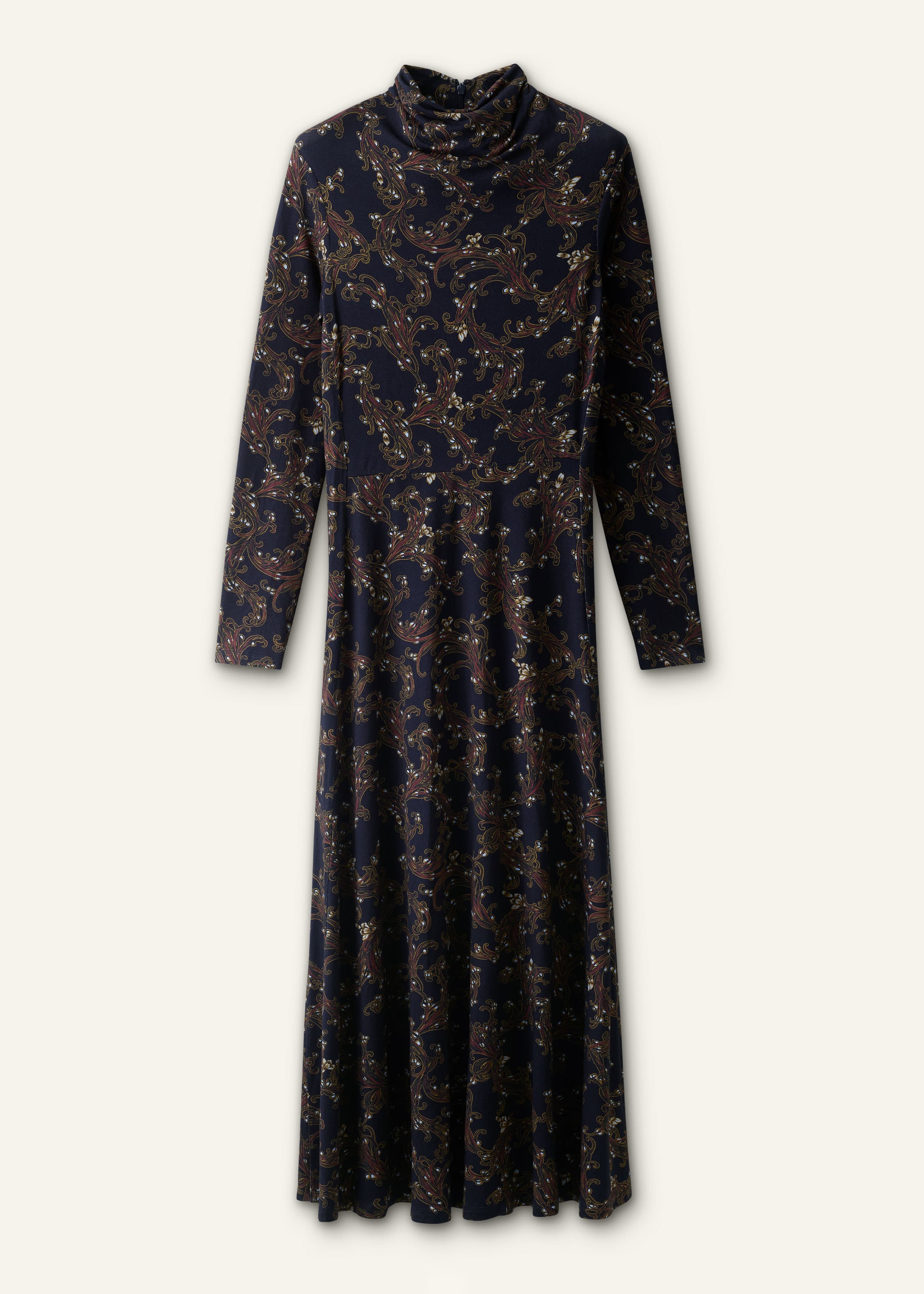 ME+EM Fit + Flare Maxi Dress | Navy Multi | Image 7