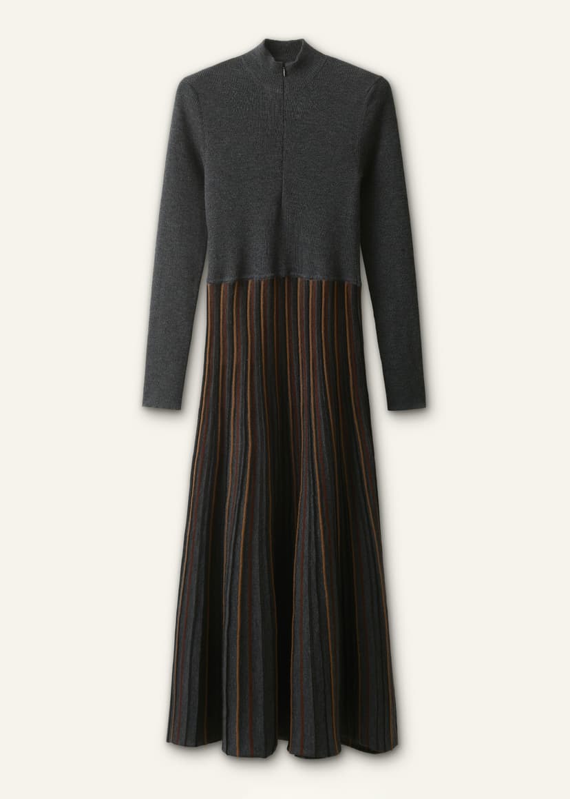 ME+EM Elongator Knit Maxi Dress | Charcoal Multi | Image 7