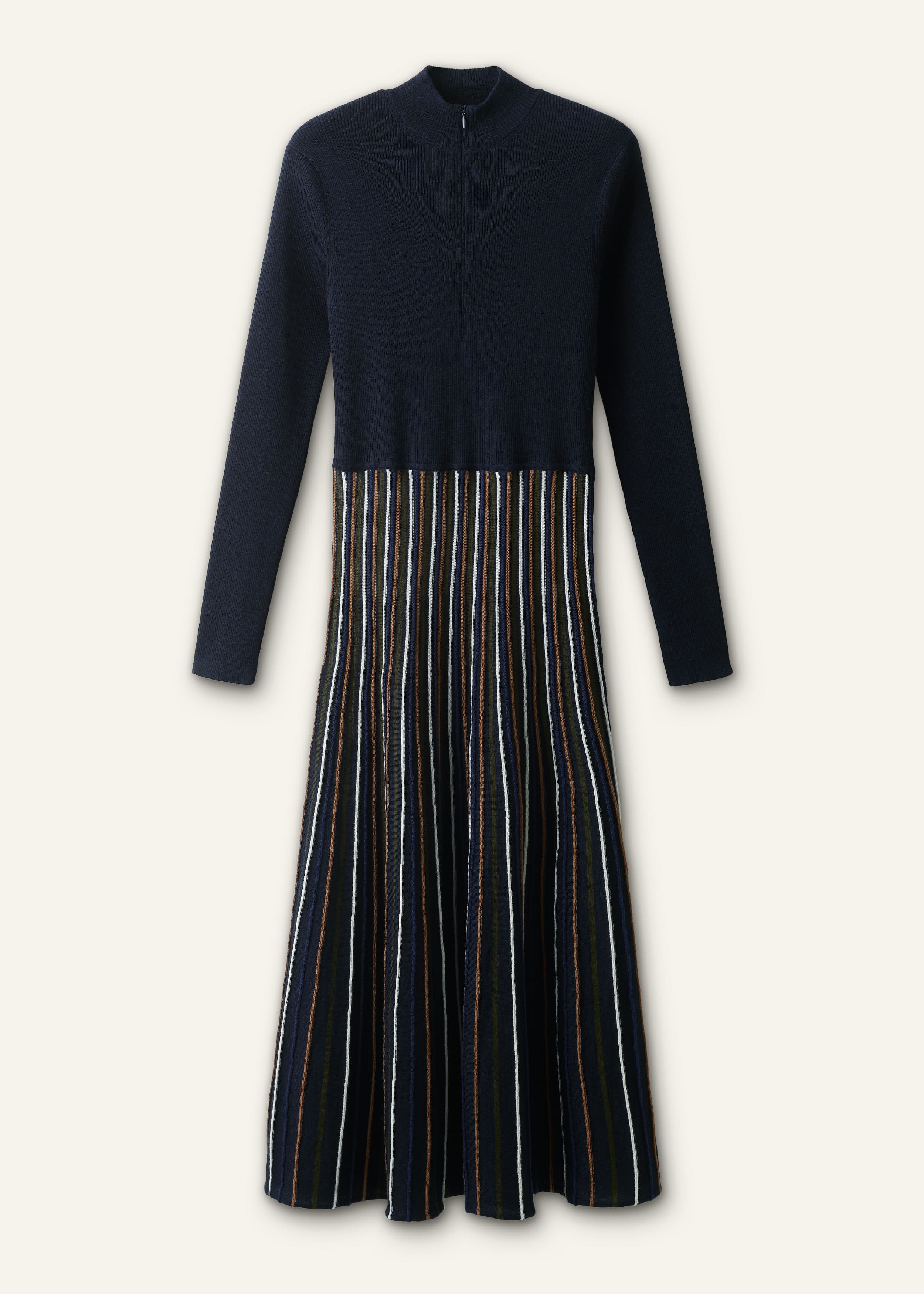 ME+EM Elongator Knit Maxi Dress | Navy Multi | Image 6