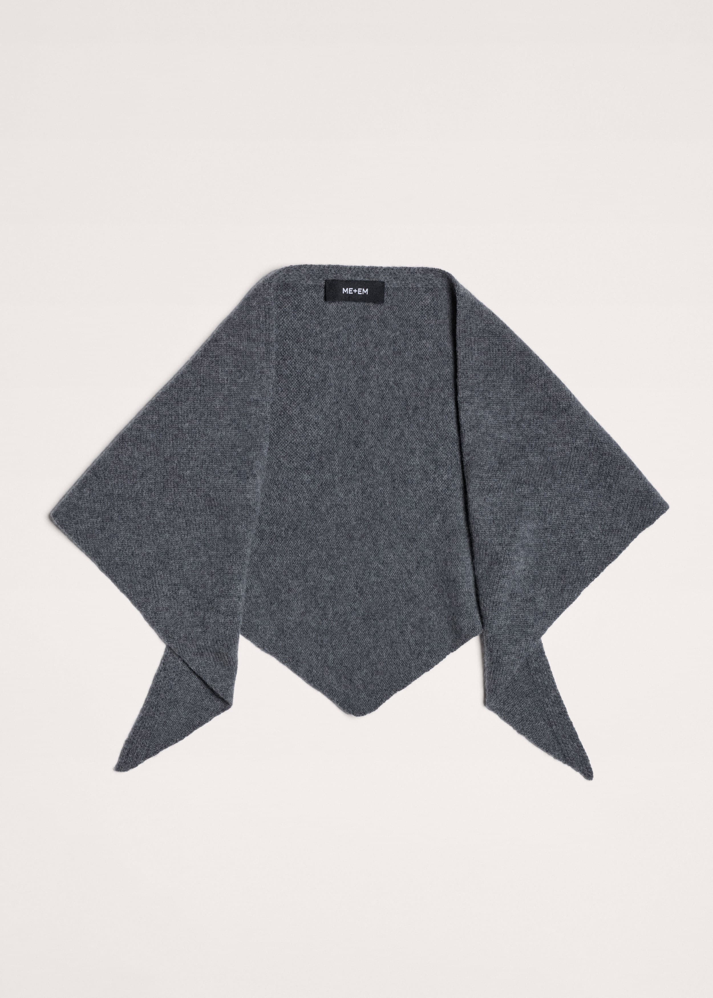 Mini Triangle Knit Scarf