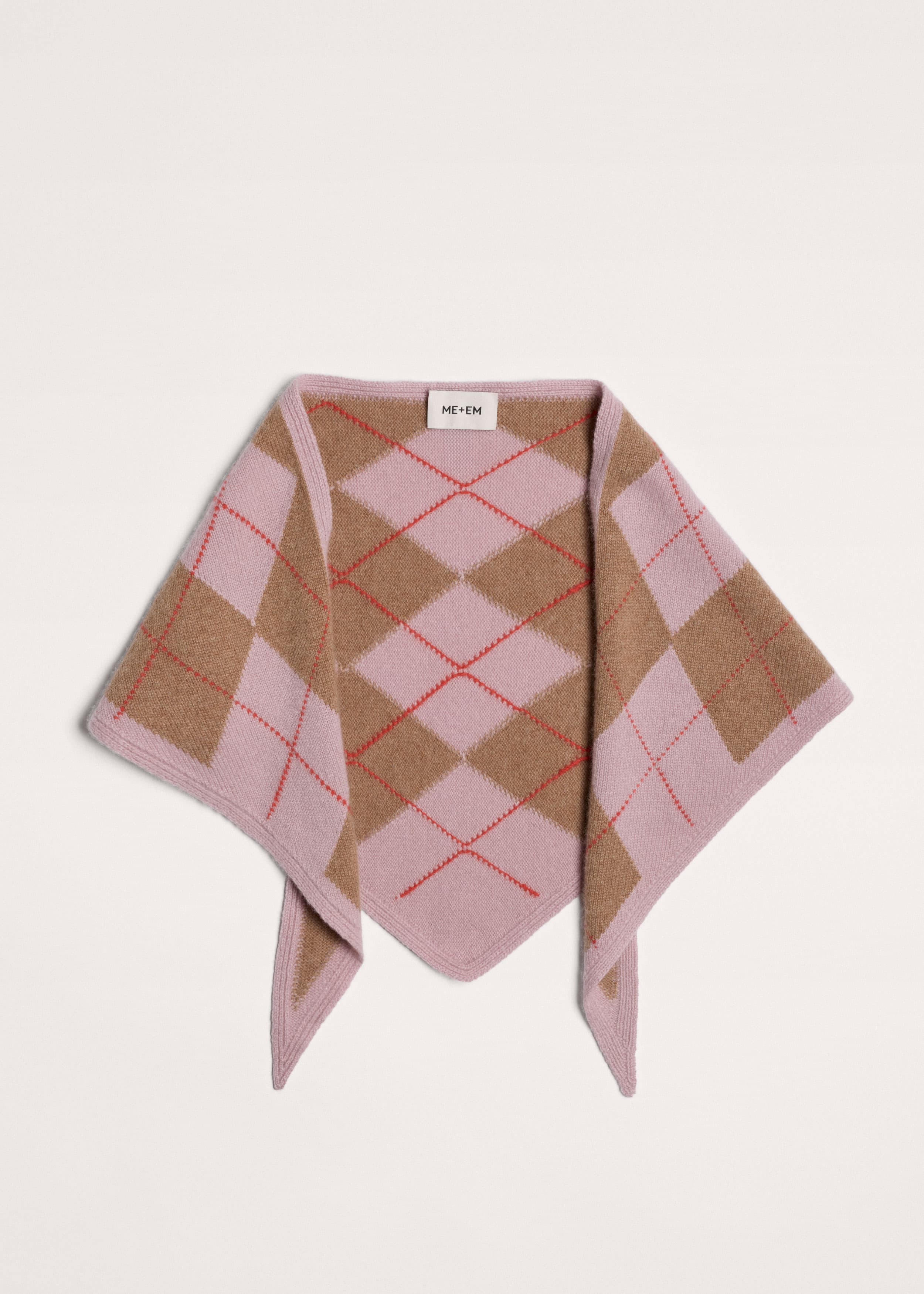 Triangle Argyle Scarf