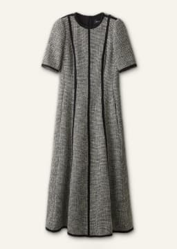 ME+EM Fit + Flare Maxi Dress | Black/Light Cream | Image 7