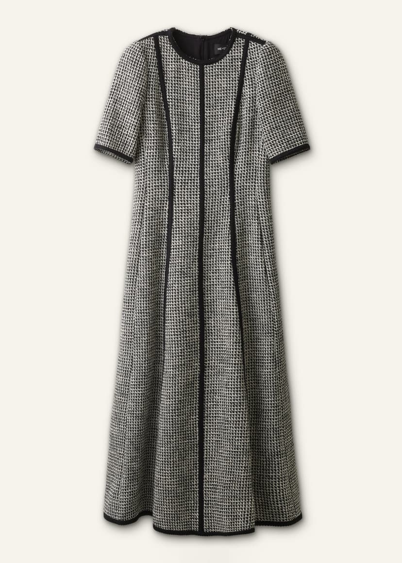 ME+EM Fit + Flare Maxi Dress | Black/Light Cream | Image 7