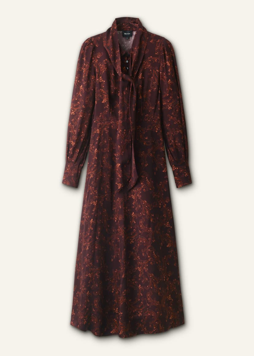 ME+EM Fit + Flare Maxi Dress | Red Multi | Image 7