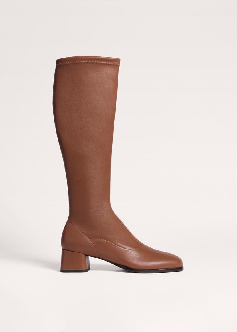 ME+EM Stretch Knee-High Boot | Tan | Image 1