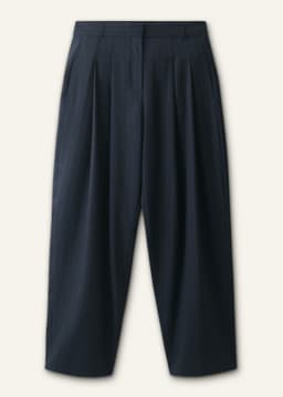 ME+EM Pleat Taper Pant | Navy/Olive | Image 7