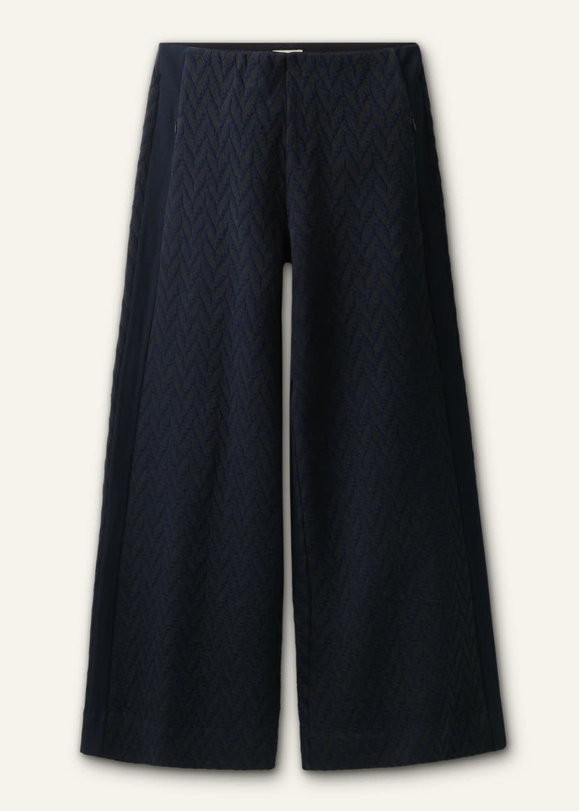 ME+EM Wide-Leg Track Pant | Navy/Rich Olive | Image 7