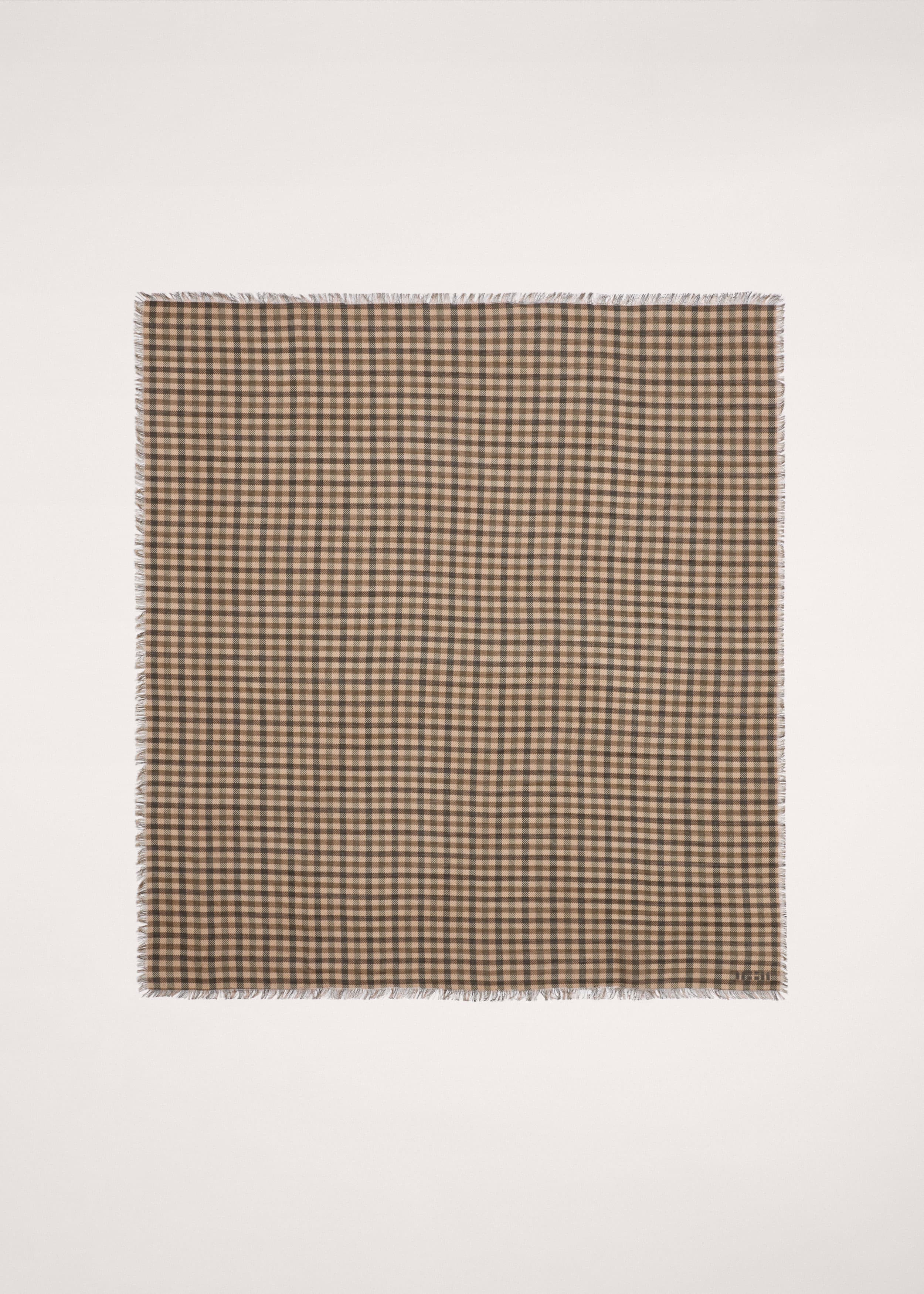 Small Check Scarf