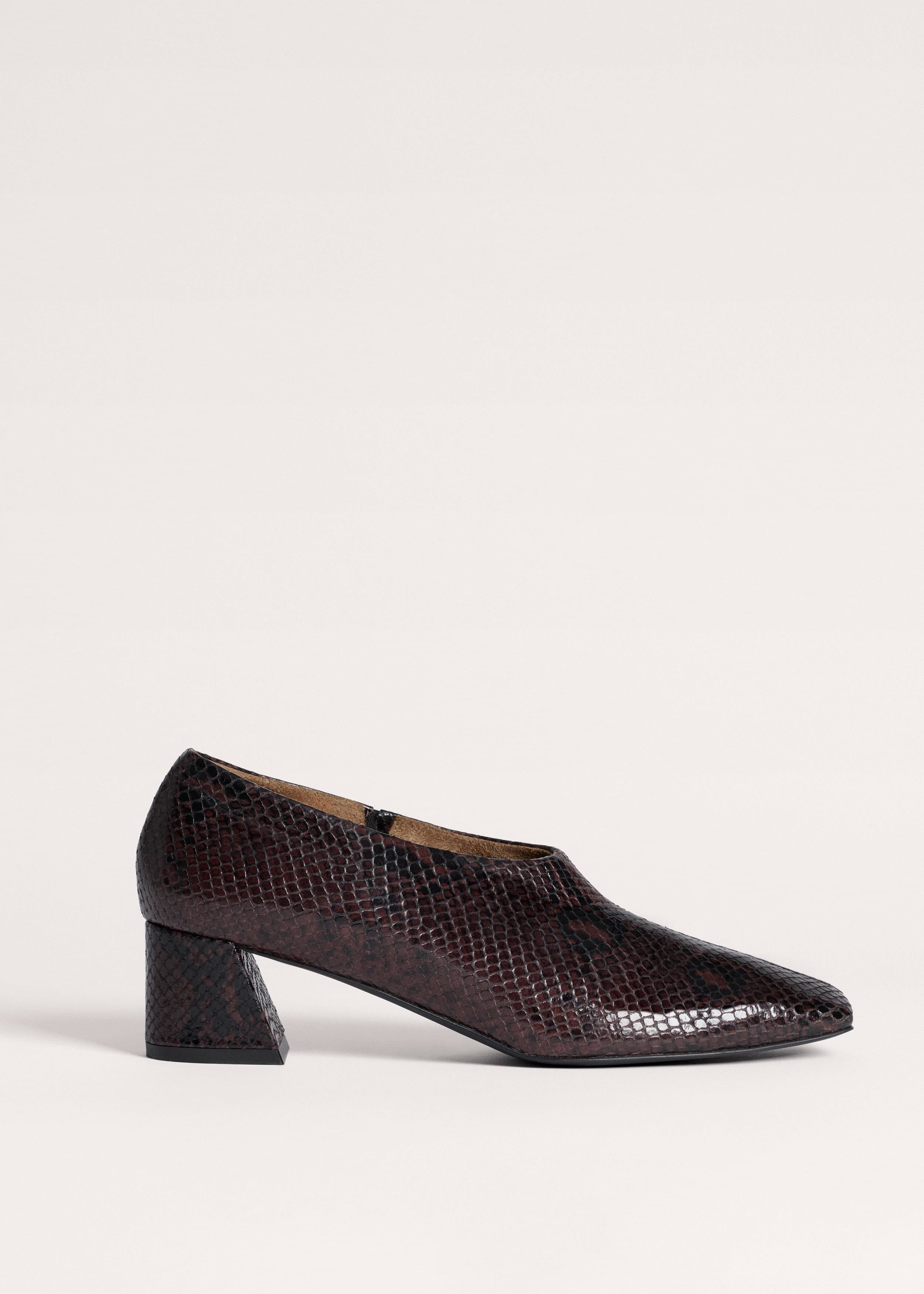 High Front Block Heel