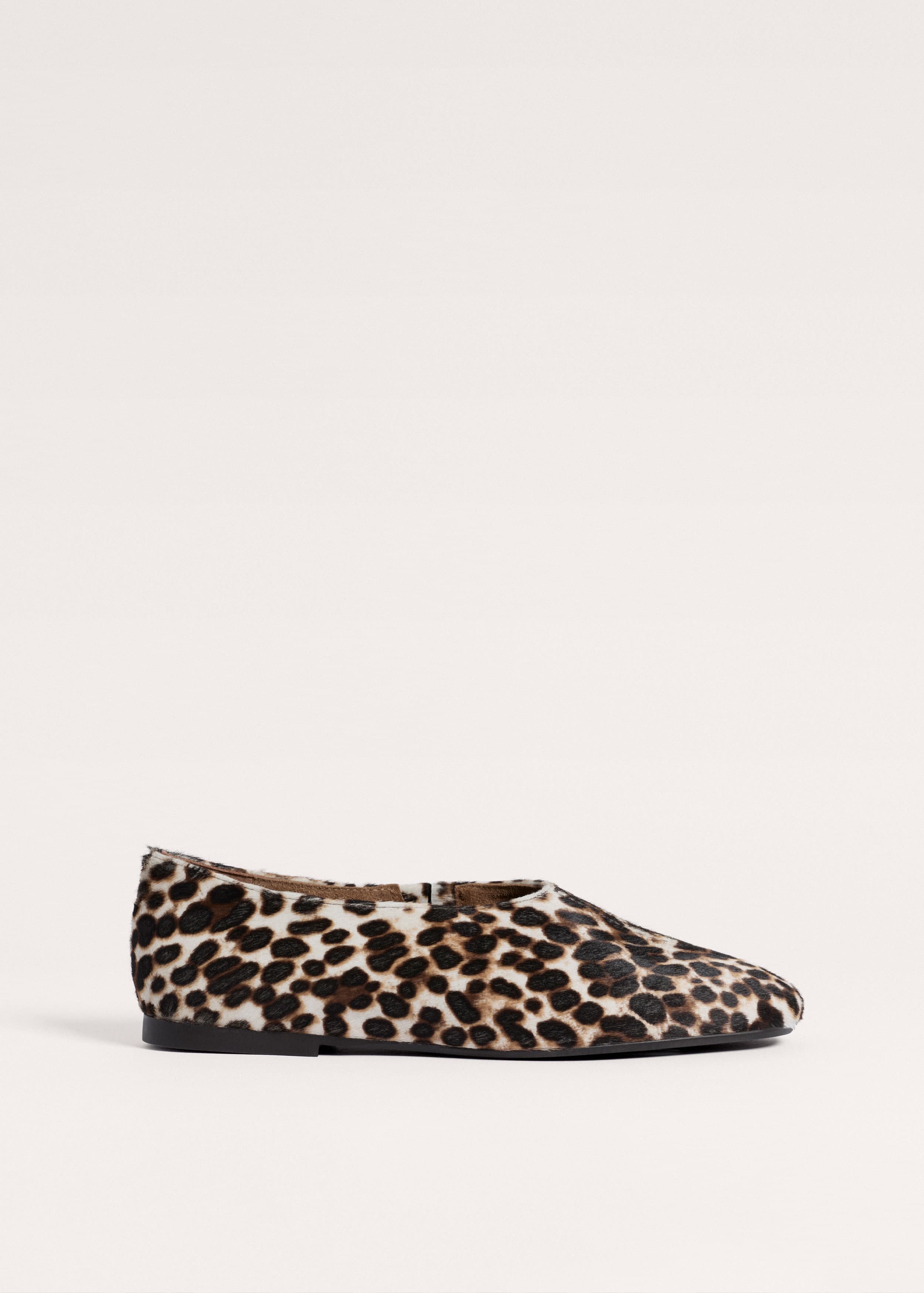 Leopard High Front Ballet Flat
