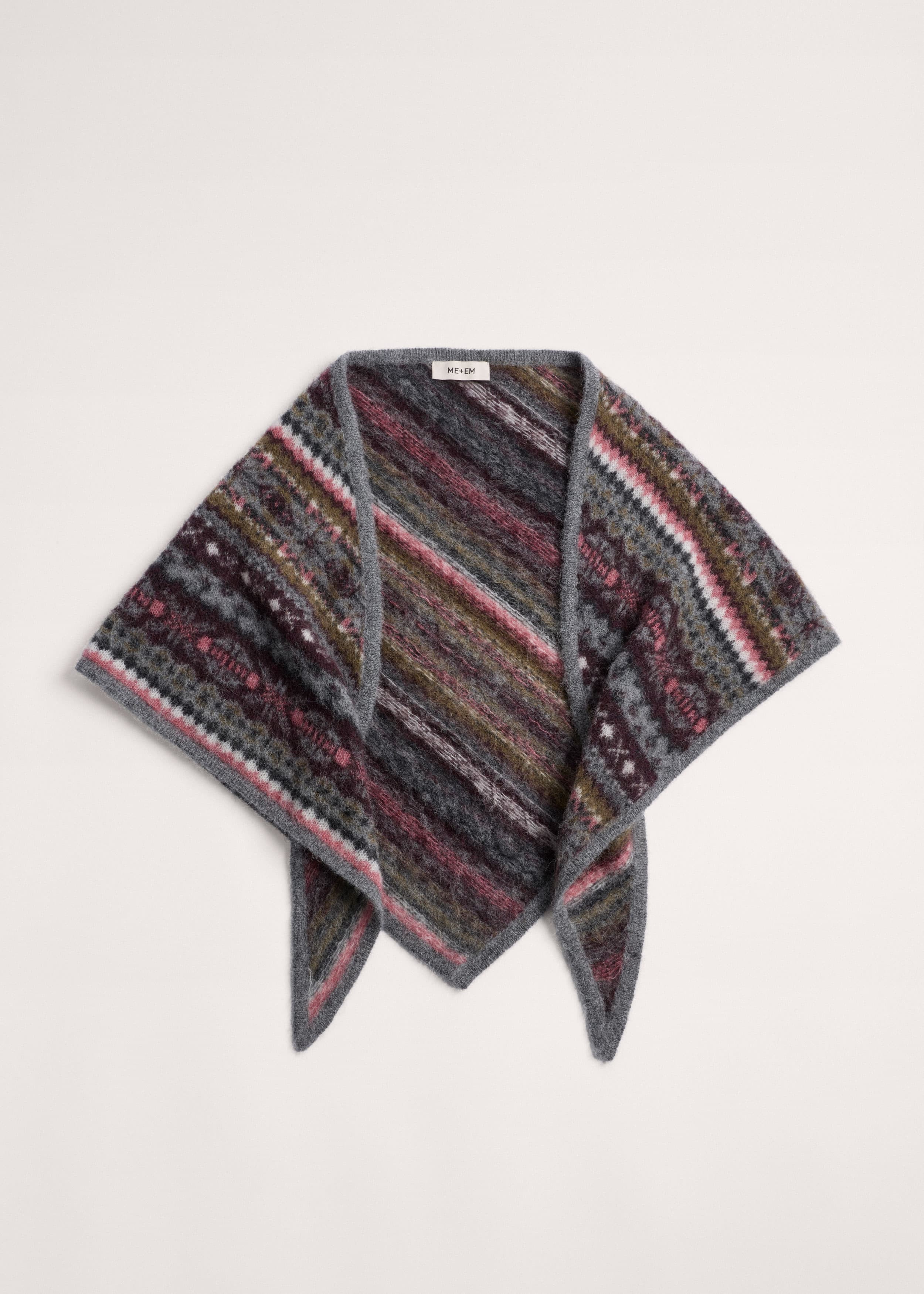 Mini Triangle Knit Scarf
