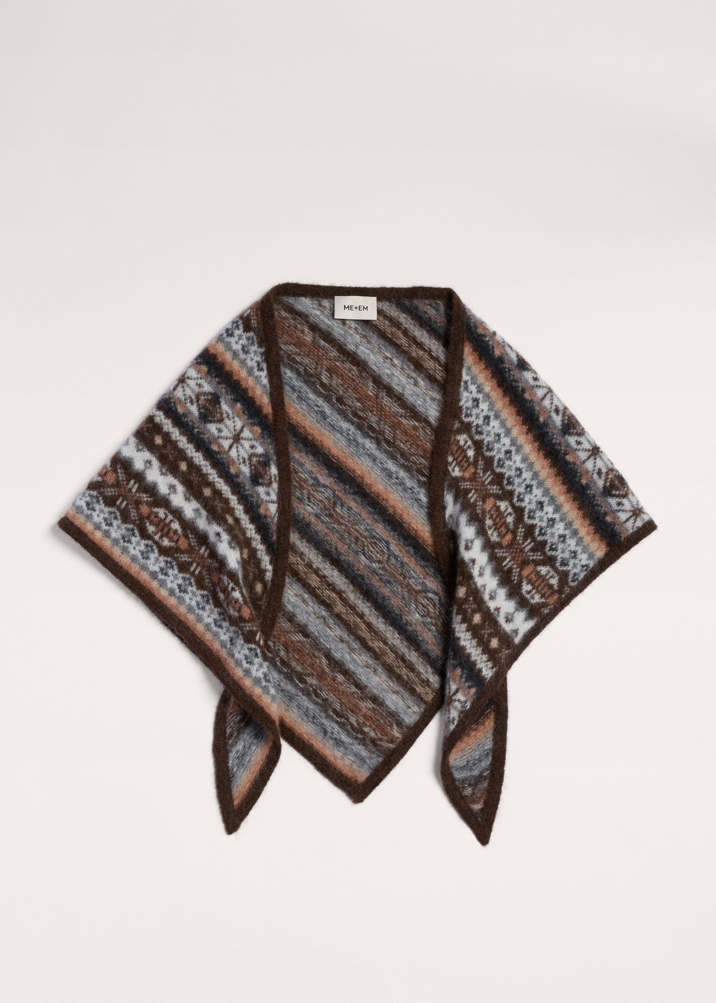 Mini Triangle Knit Scarf