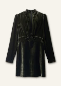 ME+EM Twist Front Mini Dress | Bay Green | Image 7