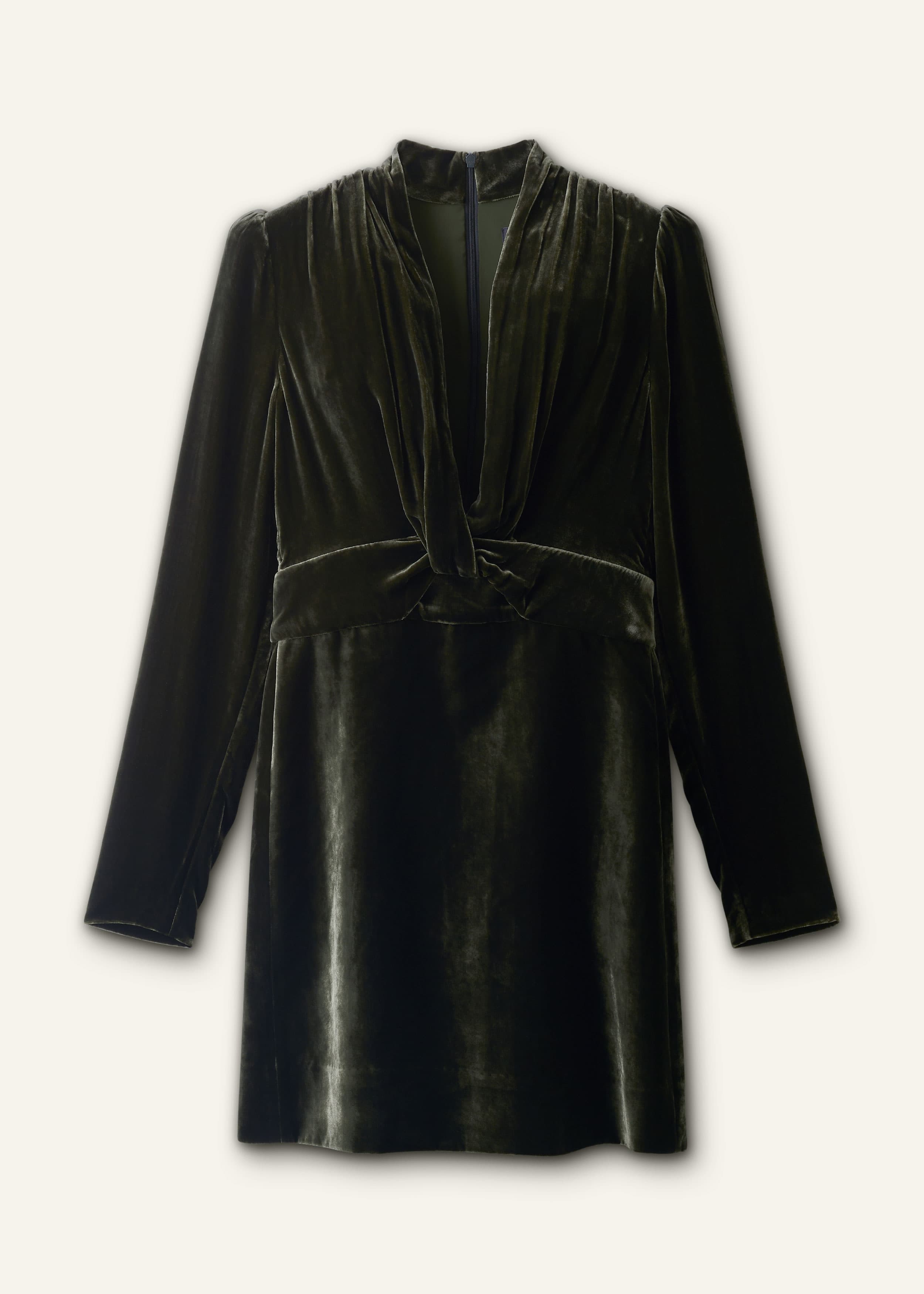 ME+EM Twist Front Mini Dress | Bay Green | Image 7