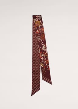 ME+EM Reversible Floral Scarf | Claret Red | Image 1